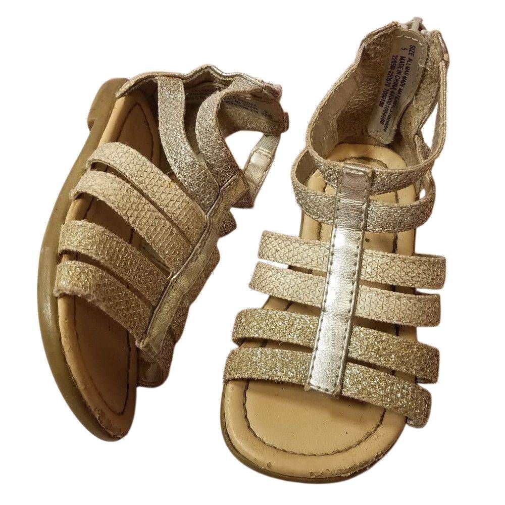 Children's Place Gold Sandals 5